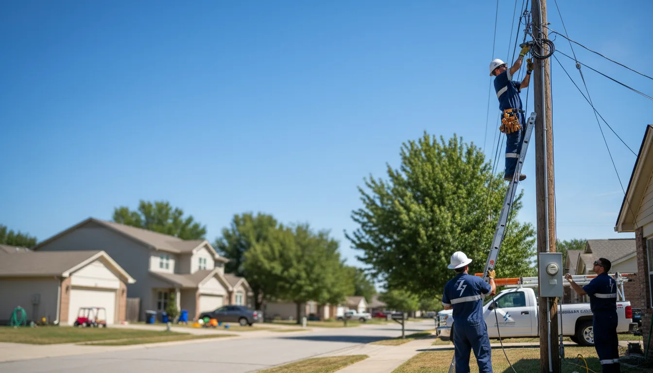 Residential electrician providing installation services in Whitehouse, TX